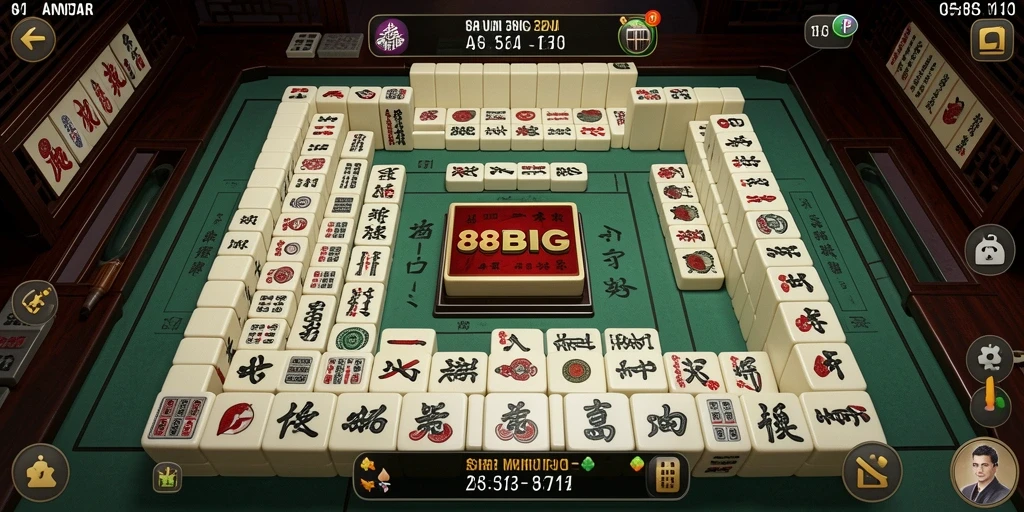 Tampilan utama <strong>88BIG</strong> dengan gameplay Mahjong yang seru dan menantang.
