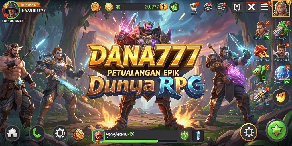 Tampilan gameplay RPG yang menarik di DANA777.