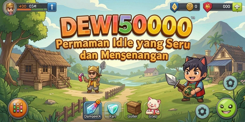 Tampilan gameplay DEWI5000 dengan grafis yang memukau.