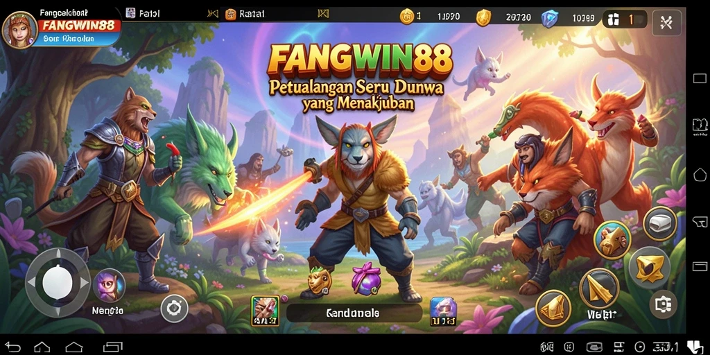 Tampilan gameplay seru FANGWIN88 di dunia petualangan.