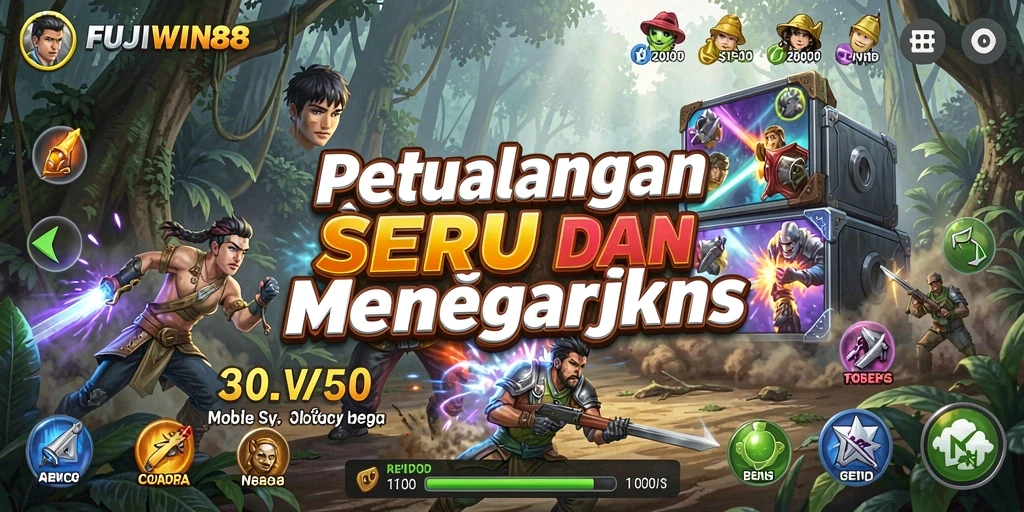 Screenshot menunjukkan aksi seru dalam gameplay FUJIWIN88.
