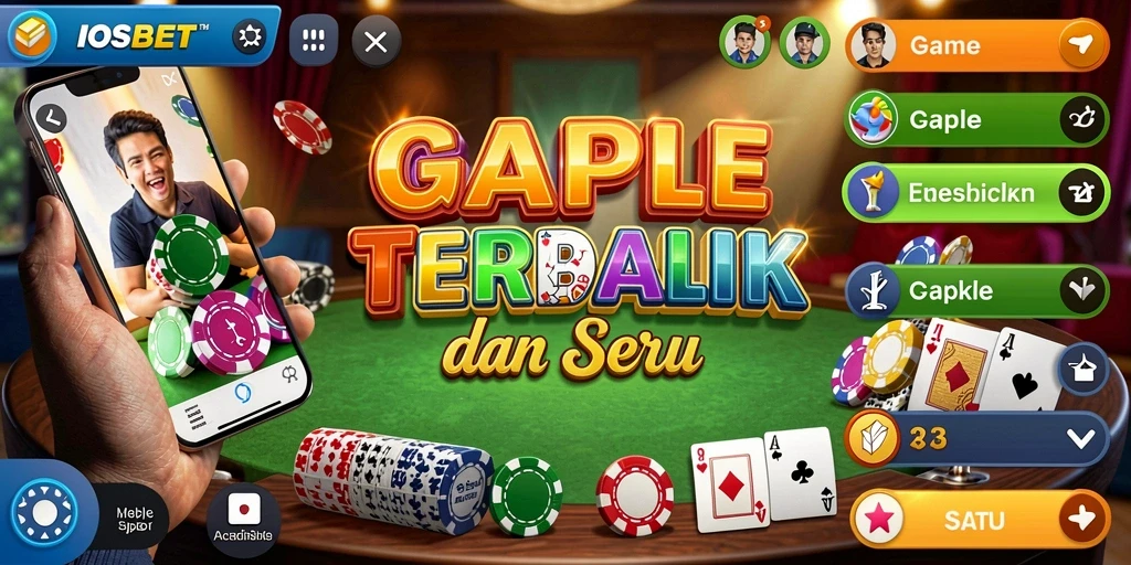 Tampilan gameplay seru IOSBET saat bermain Gaple.