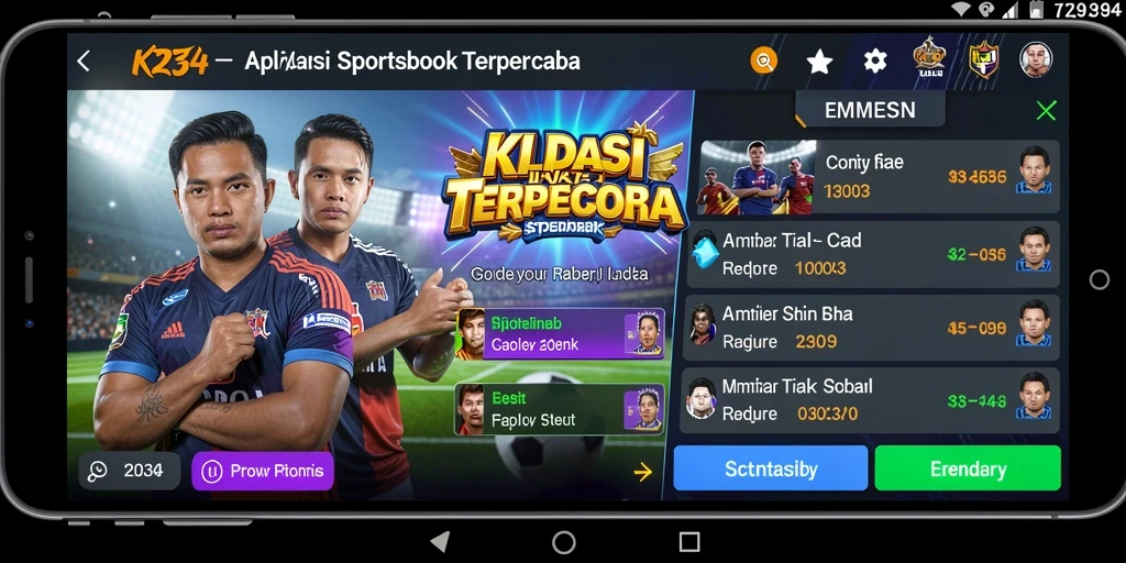 Tampilan gameplay K234 yang seru dan interaktif saat taruhan olahraga.