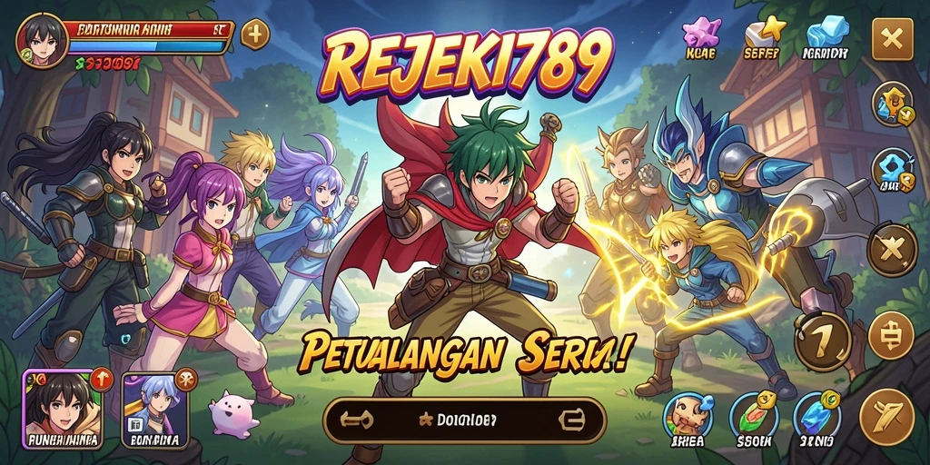 Tampilan gameplay seru di dunia Anime yang menawan.
