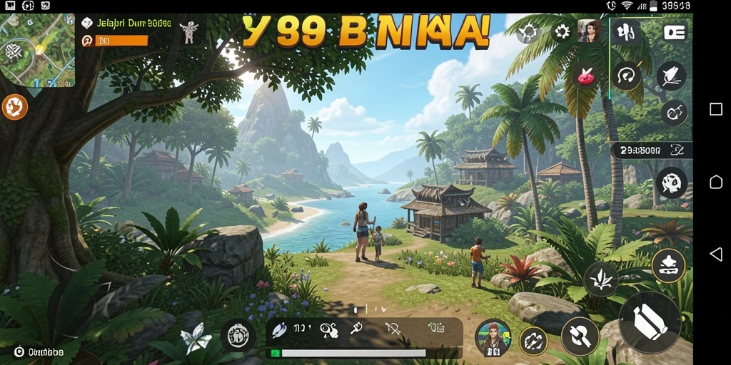 Tampilan gameplay Y89 yang memukau di dunia terbuka.